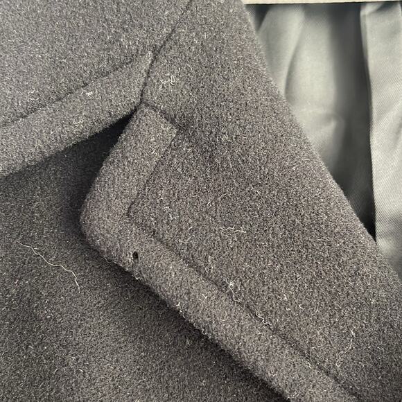 Hugo Boss 100% wool long line winter dress overcoat sz 46L - Picture 9 of 11